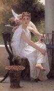 Adolphe William Bouguereau Work Interrupted (mk26) oil painting on canvas